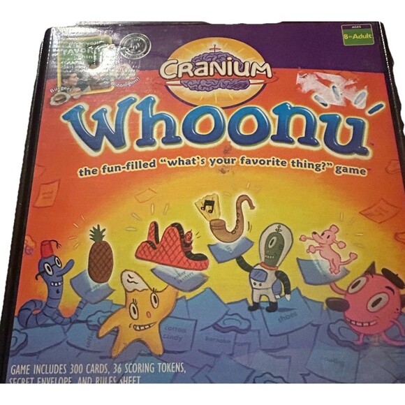 Vintage 2005 - Cranium WHOONU - What’s Your Favorite Thing Game - NO ENVELOPE - Picture 1 of 6